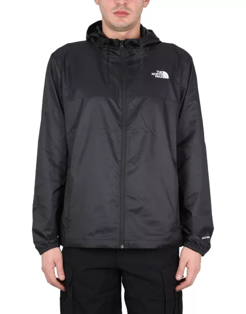 the north face jacket with logo print