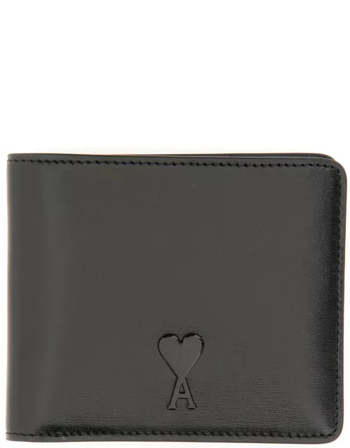 ami paris wallet with logo