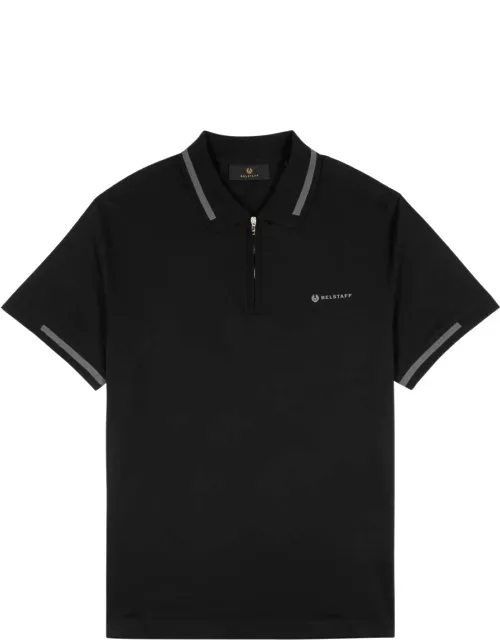 Belstaff Logo Cotton Polo Shirt - Black