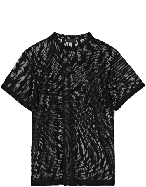 Mugler Star Tulle T-shirt - Black - M (UK12 / M)