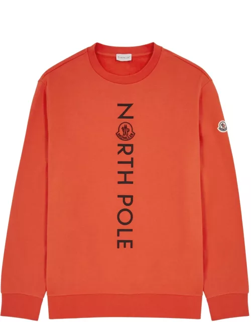 Moncler Logo Cotton Sweatshirt - Orange