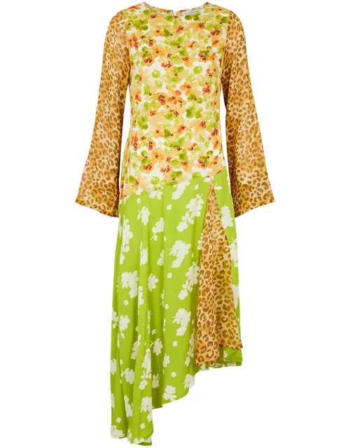 Never Fully Dressed Blair Printed Chiffon Midi Dress - Multicoloured - 10 (UK10 / S)