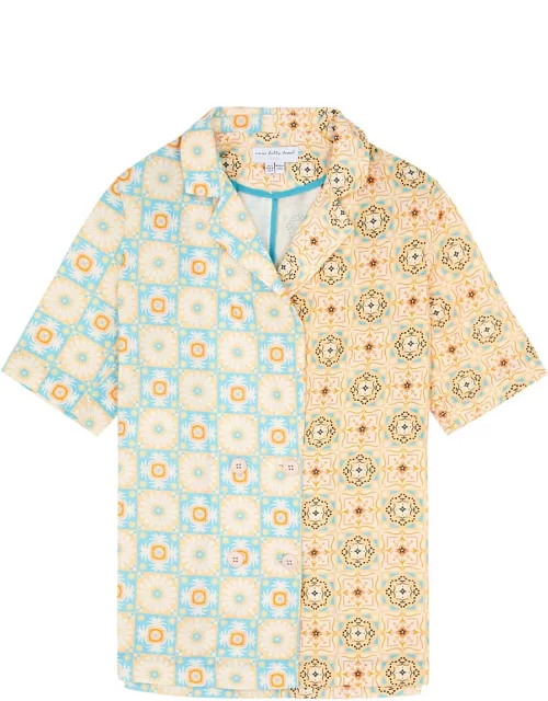 Never Fully Dressed Margo Printed Cotton-blend Shirt - Multicoloured - 10 (UK10 / S)