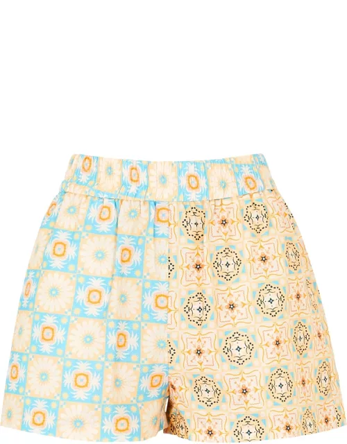 Never Fully Dressed Elissa Printed Cotton-blend Shorts - Multicoloured - 12 (UK12 / M)