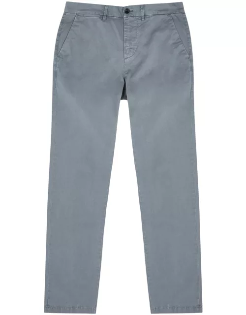 7 For All Mankind Slimmy Stretch-cotton Chinos - Blue - 28 (W28 / XS)