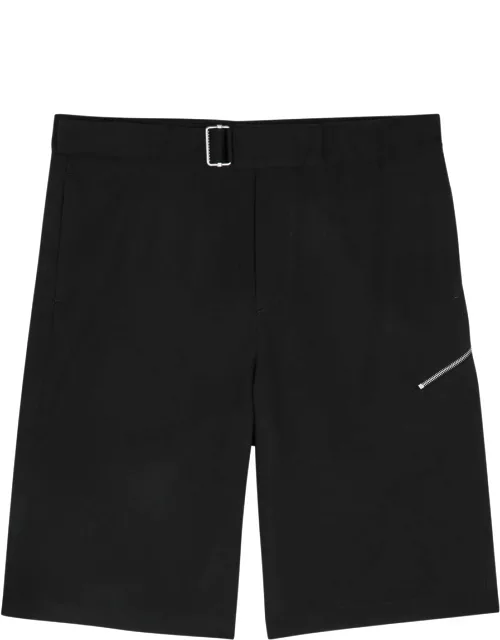 Oamc Regs Belted Woven Shorts - Black