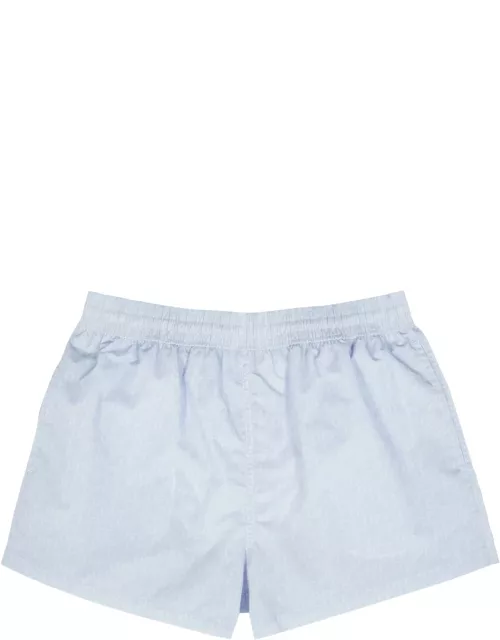 Off-white Logo-print Shell Swim Shorts - Blue