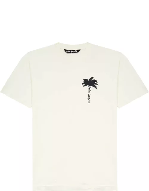 Palm Angels The Palm Printed Cotton T-shirt - Crea