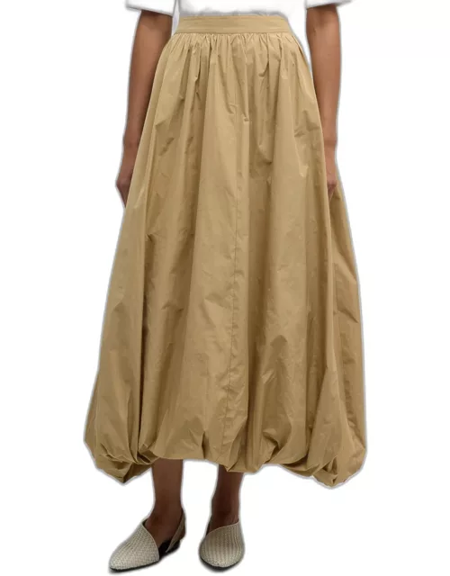 High-Waist Maxi Bubble Skirt
