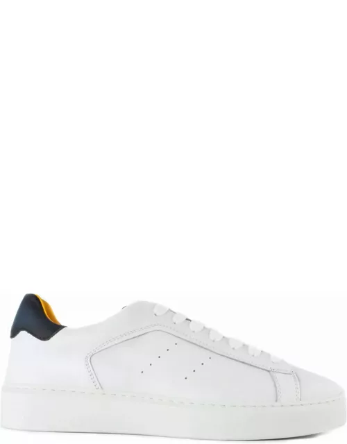 Doucal's White Leather Sneaker