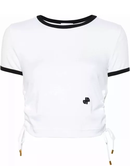 Patou Off-white Stretch-cotton T-shirt
