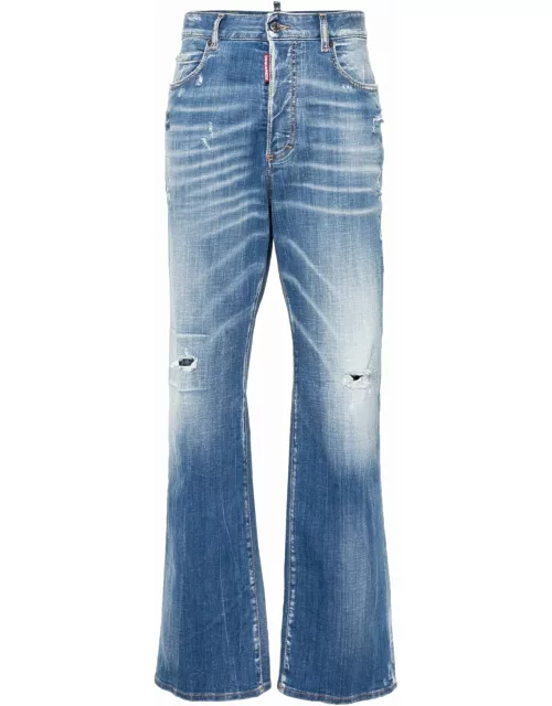 Dsquared2 Blue Stretch-cotton Denim Jean