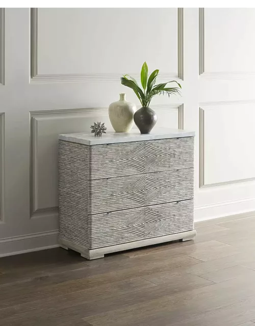 Lissardi Marble Top 3-Drawer Chest