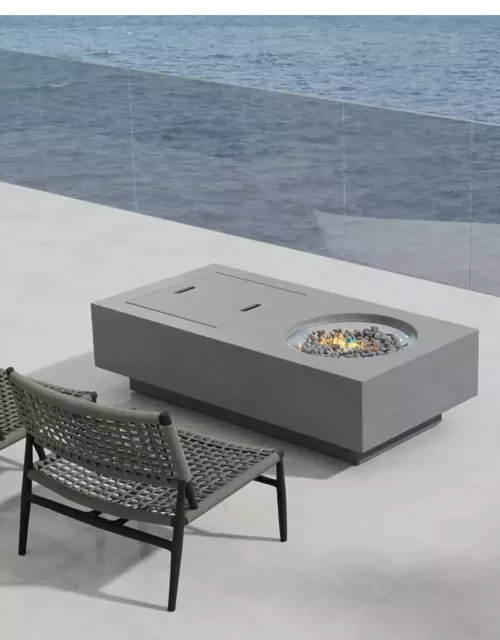 Gravestone Self-Contained Tank Rectangular Fire Table